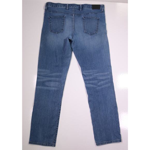 J. Hilburn Light Wash Tailored Straight Fit Stretch Jeans 38x32 - Picture 3 of 7